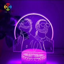 Rap Group PNL figurine 3d led lampe de chevet decoration chambre femme veilleuse