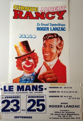 Affiche cirque albert rancy - affiche,