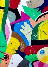 Peinture abstraite  - Entropie