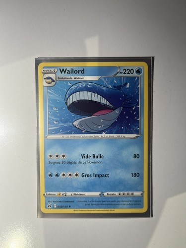 Carte pokemon wailord 032 - carte,