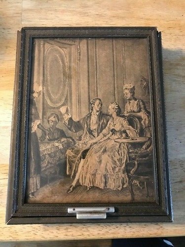 Antique wood keepsake box