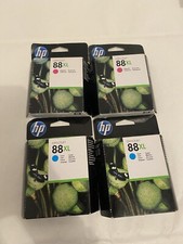 HP 88XL Magenta Et Cyan - Lot De 4 Cartouche D’encre Original - 2014