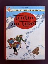 Ancienne Album Bd Tintin Au Tibet EO Belge 1960