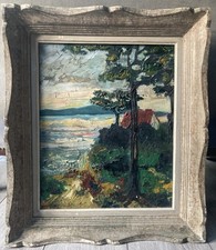 Tableau Huile Et Couteau Sur