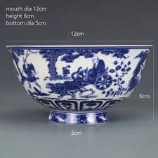 Bol porcelaine bleu - porcelaine, blanc