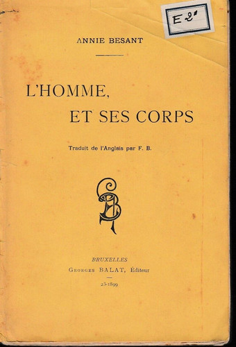 Annie besant homme et - annie, ses