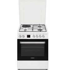 rosieres cuisinière mixte a 60l 4 feux blanc rge660cmwe 