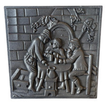 Plaque cheminée fonte - en,