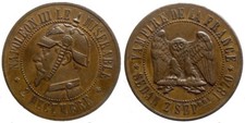 Napoleon III 10 centimes satirique 1870  (AB086)