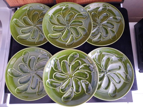 Lot assiettes à huîtres - de, 6