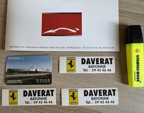 Anciens stickers cartes - +,