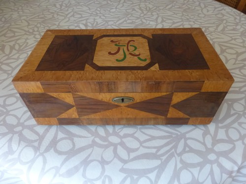 Boite bois ancienne avec - bois,