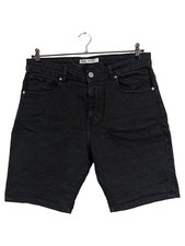 ZARA Short en Jean Homme Noir Coton Casual (EU 52)
