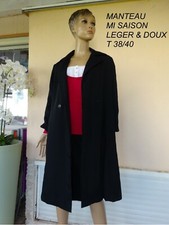 MANTEAU NOIR MI SAISON