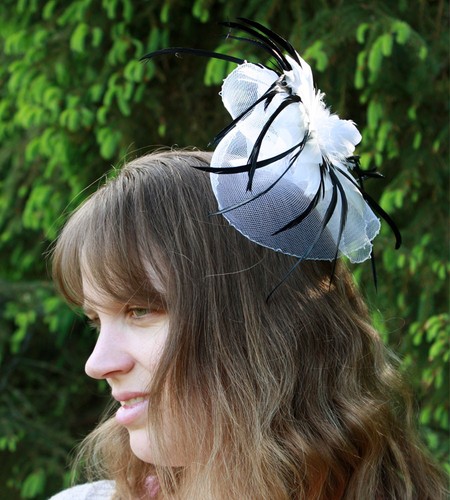Mini chapeau peigne mariage - mini,