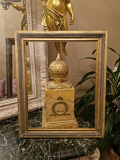 Cadre Ancien En Bois Patiné Et Doré