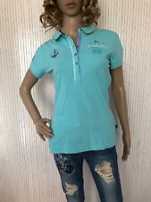 Polo femme Les Voiles de St Tropez 2018 vert d'eau taille M VFH147
