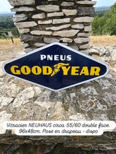 plaque emaillée PNEUS