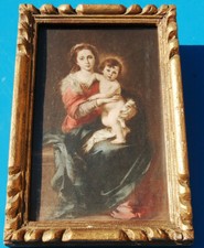 ANCIEN CADRE EN BOIS ET PLATRE DORE - 