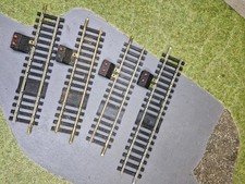 Lot de 4 Rails De Coupure Droits Courts En Maillechort JOUEF 475/2 ho