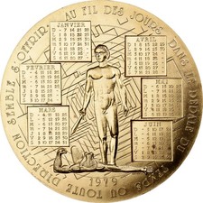 France médaille calendrier - france,,