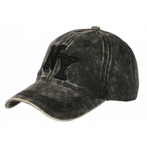 Casquette noire délavée - ny,