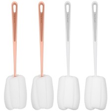  4 Pcs Brosse Bouteille Goupillon Brosses De Nettoyage Bouteilles Tubes