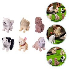  Ensemble de jeu de Figurines de chien réalistes, 6 pièces, figurines de chiot