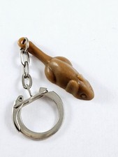 PORTE-CLES - Miniature 3D - CHOCOLAT BOUQUET d'OR - Souris - Vintage 1960s