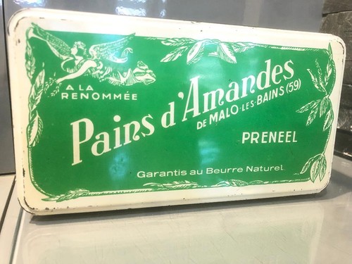 Boite biscuits ancienne en - boite,