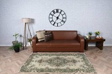 Tapis marocain, tapis vintage, tapis turcs, tapis 3,9 x 6,5 pieds, tapis anat...