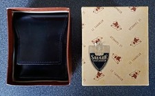 Etui à cigarette vintage Le Tanneur en cuir noir