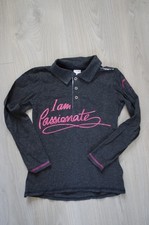 Polo manches longues gris