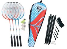 Badminton Ensemble de Jeu Enfants Adultes Quatre Raquette Réseau Balle Sport