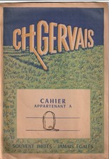 A24 Ancien PROTEGE CAHIER  CH GERVAIS Souvent imités Jamais Egalés Lait Gallia 