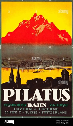 Affiche poster luzern - luzern, pilatus