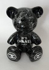 Sculpture noire d'origine avec certificat d'authenticité - NAOR - Teddy - CHANEL