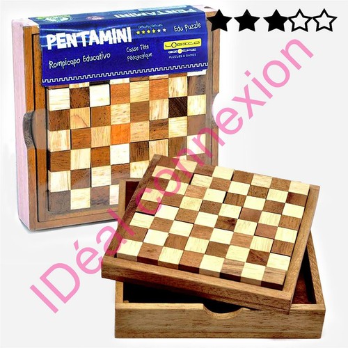 Casse tête bois pentamini - en,