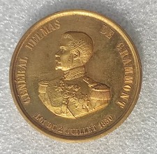 MEDAILLE SOCIETE PROTECTRICE DES ANIMAUX à LYON  général Delmas de Grammont