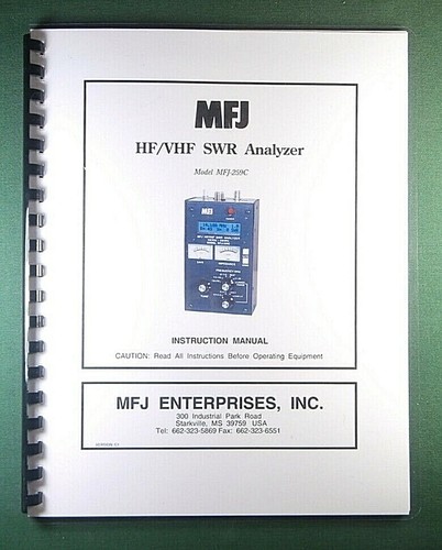 Mfj 259c swr analyzer - 259c,