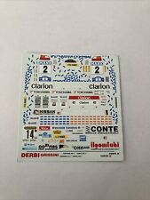 DECALS 1/43 NISSAN SUNNY HIGGINS MANX RALLY 1997 RALLYE
