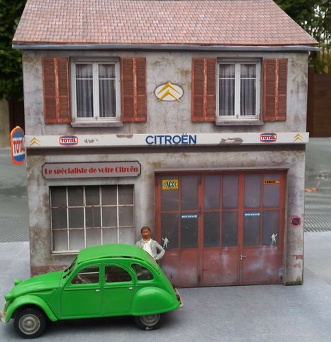 Garage citroën kit - citroën, 1/43°
