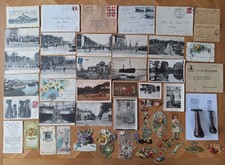 Fond de tiroir - CPA, photos, tampons, pin's pompiers, images, buvards, militari