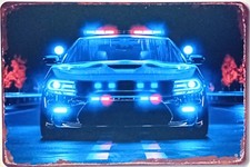 Plaque Métal POLICE