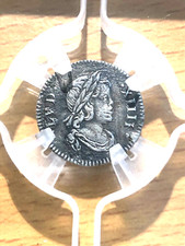 Très Rare 1⁄24 écu 1644 - Louis XIV sous  coque- Argent - 1,01g