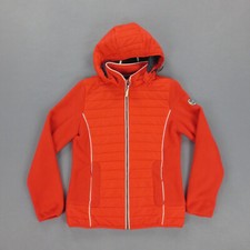 Doudoune Bermudes Femme M Rouge Capuches Manches Longues Imperméables Polyamide