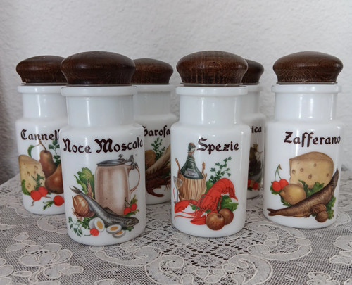 Serie pots epices en verre - serie,