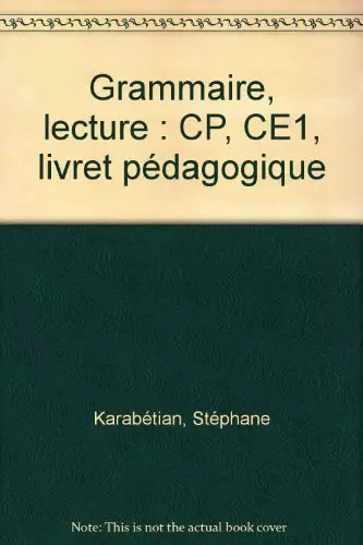 Grammaire lecture ce1 - grammaire, cp,