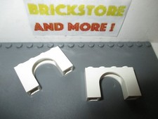 Lego - 2x Arch Pont Brique brick 1x4x2 6182 White/Blanc/Weiss