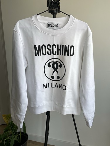 Sweat blanc unisexe moschino - blanc,